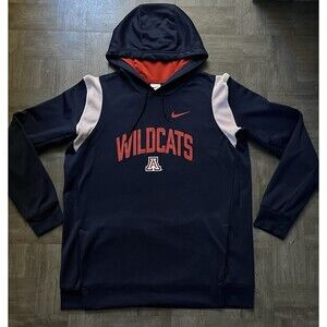 NIKE Arizona University Wildcats Hoodie Mens Large Therma Fit L Performance UofA